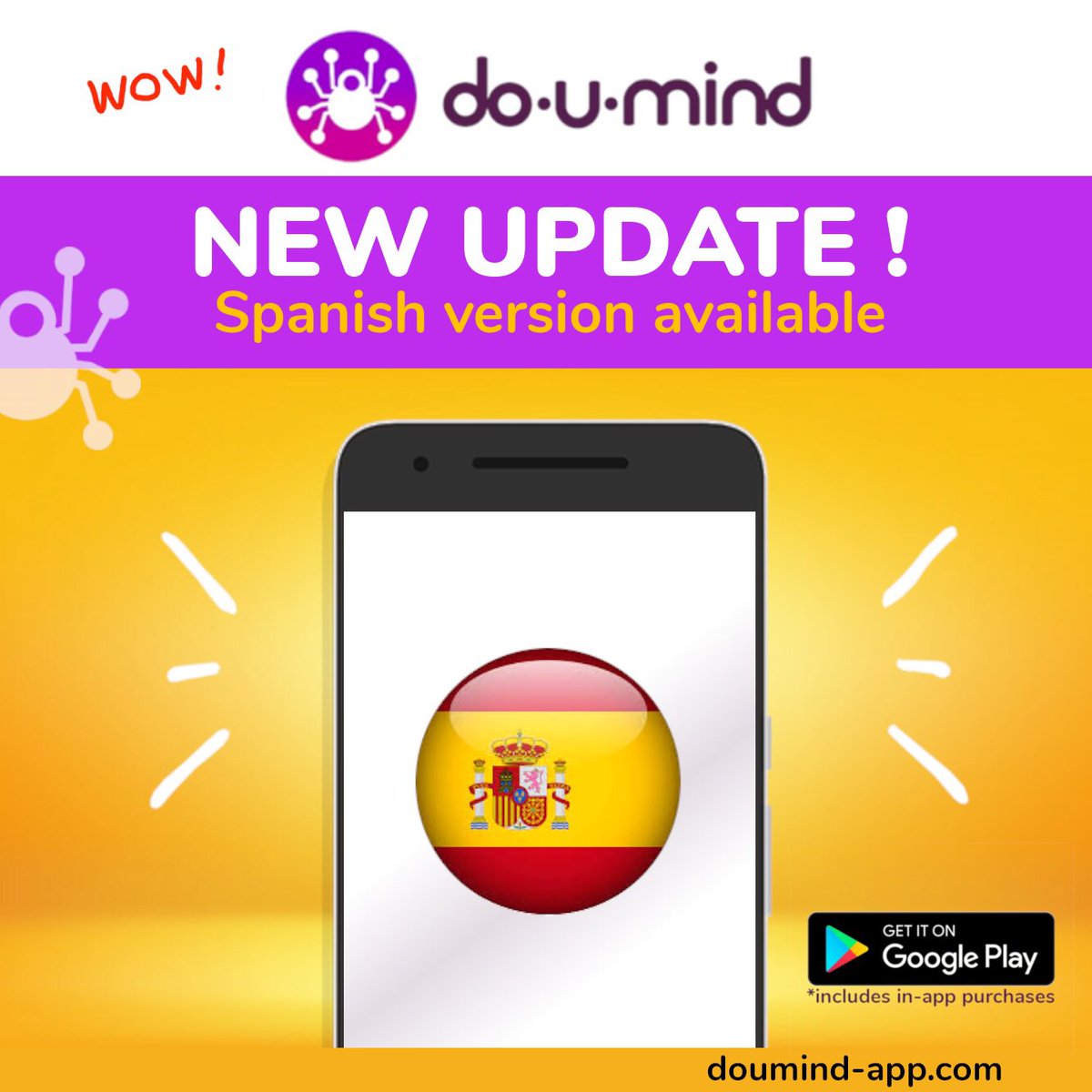 🔄 NEW UPDATE 🔄 doUmind is now available in SPANISH ! 🇪🇸

➡️ Download doUmind on PlayStore : play.google.com/store/apps/det…

✍️ Draw it.  📸 Scan it.   ⬆️ Share it.

#xmind #mindmanager #freemind #mindmaps #mindmapping #PlayStore #new #textrecognition #Scanner #mindmaprecognition