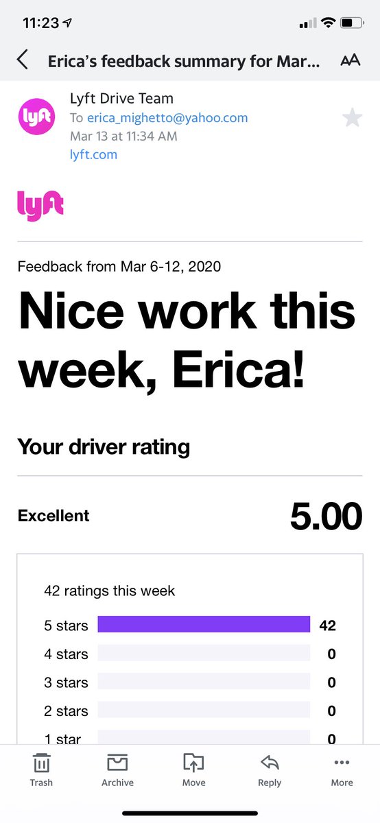 Now for anyone who wants to call me a shitty driver or a bad business person or wtf ever you want to dream up. Here are some various reviews starting with the last FULLish week I was able to work.