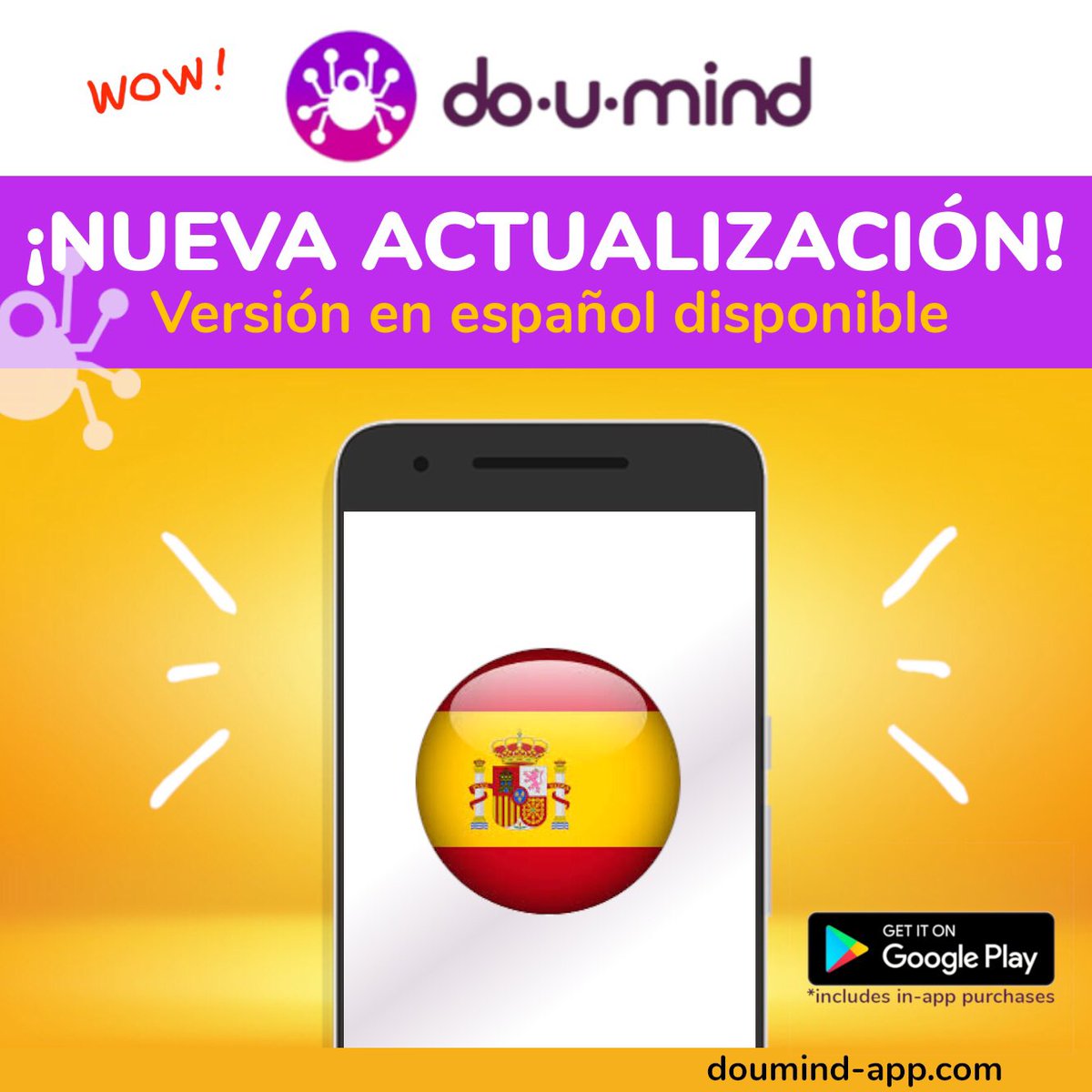 🔄 NUEVA ACTUALIZACIÓN 🔄 ¡doUmind está ahora disponible en español! 🇪🇸

➡️ PlayStore : play.google.com/store/apps/det…

#mindmap #mindmapping #app #playstore #ACTUALIZACION #nuevo #español #freemind #xmind #mindmanager #PowerPoint #scanner #reconocimientoautomatico