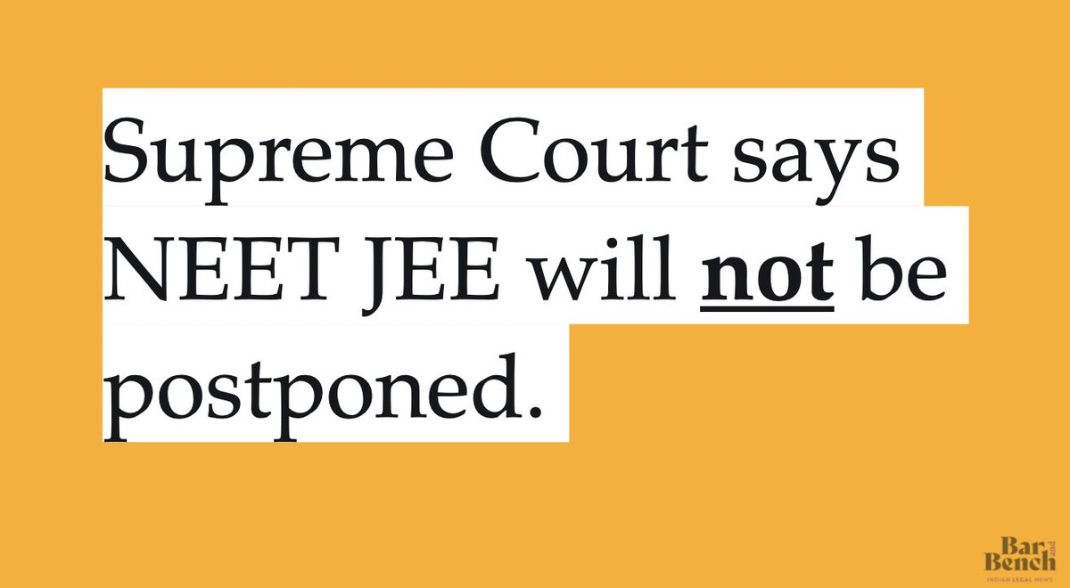 RaushanJha_'s tweet image. #SCpostponeJEE_NEET
#studentsAgainstUGCGuidelines 
#SupremeCourtOfIndia