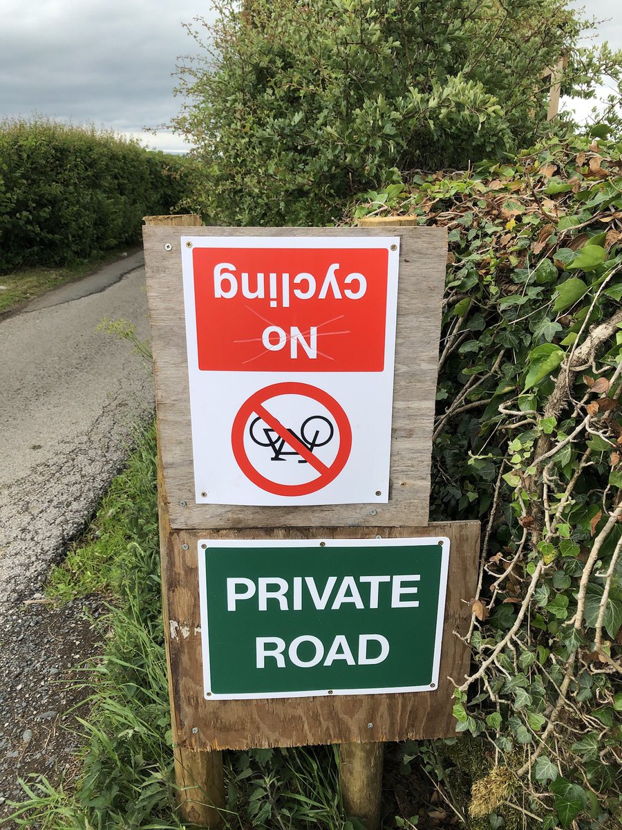 We’re into June now and the big signs are still up. I wrote to Lancashire Travel about the signs and that they were anti-cycling in a time when they were trying to encourage more walking and cycling and wrote to the parish council. And started the inversion campaign. 12/.
