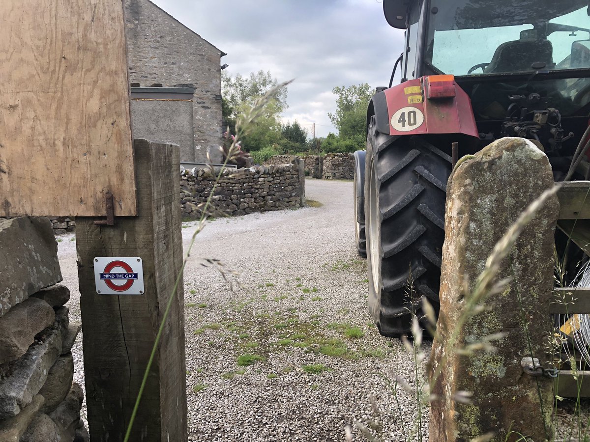 And another right next to the tractor and farmer’s house. This was my favourite. (That big bit of plywood above the sign was another No Cycling sign).15/.