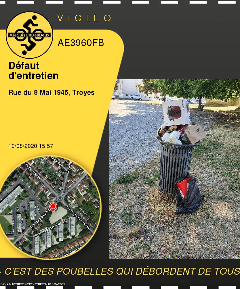 VigiloTroyes's tweet photo. <s> C'EST DES POUBELLES QUI DÉBORDENT DE TOUS LE

#TCM_AE3960FB #Troyes
Voir sur la carte: https://t.co/Z9RQc15goV https://t.co/3XFFORbl25