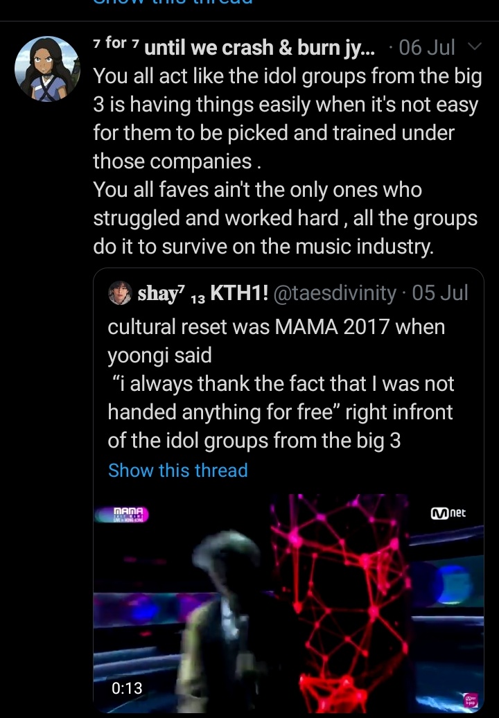 Suddenly idols from big3 are over worked? starved? Not handed anything from no where? Work double hard than idols from smaller companies? Work their asses off?