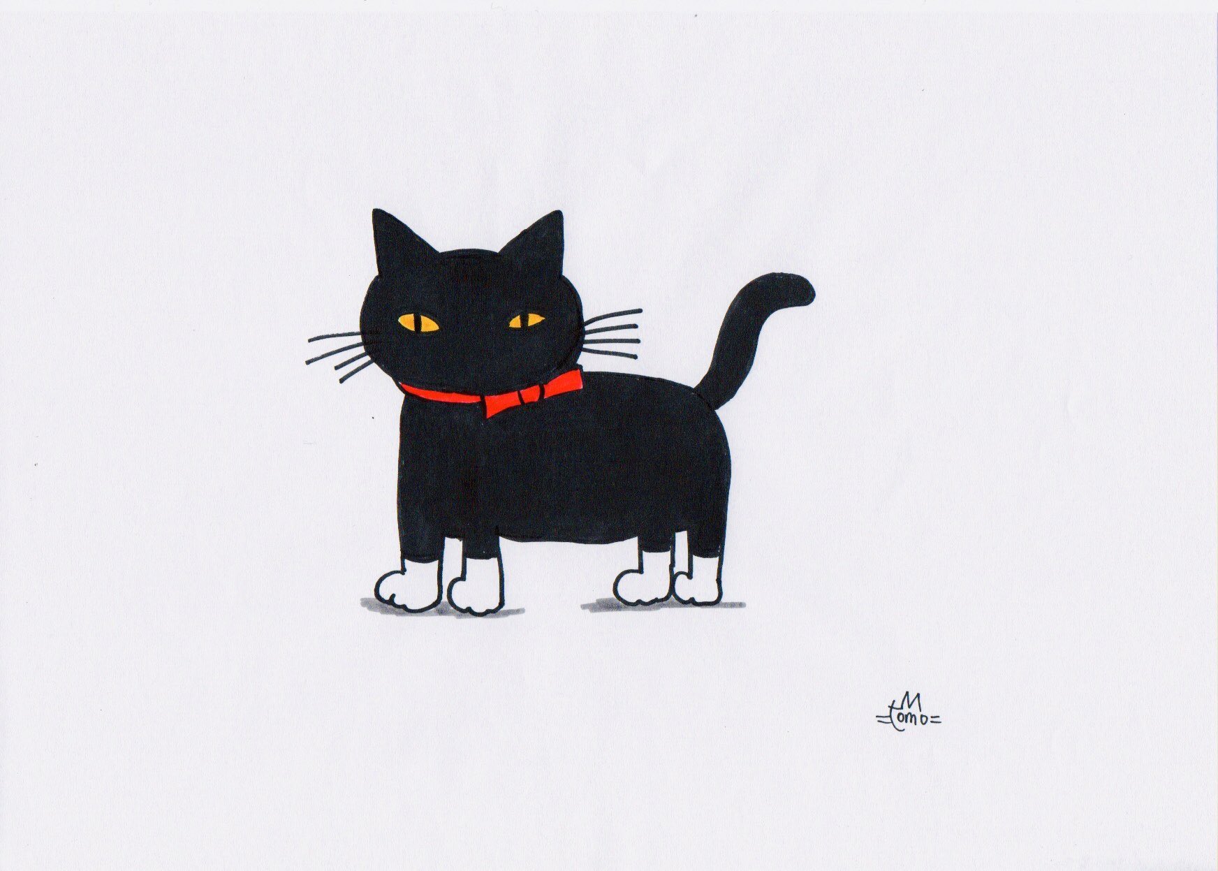 Tomo En Twitter 黒猫ってかわいい 真っ黒だから黄色の目だけが目立つ 雰囲気も味があるよな 作品にもつい描いちゃう 黒猫感謝の日 黒猫 猫イラスト T Co Qkxc9a6hfl Twitter