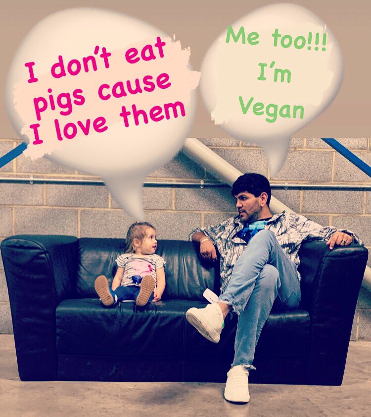We love pigs too, we love all animals, that’s why we are vegan &amp; do not eat them - we all need to listen to our inner child - there we will always find the truth. 💚😊 #vegans #veganlife #BackToSchool #BeKindAlways #pigs #mondaythoughts #vegan