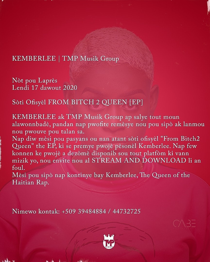 tmpunited's tweet image. From Bitch 2Queen - Kemberlee 

Available everywhere!!!
-------------------------------------

music.amazon.com/albums/B08FM3L…

deezer.com/album/16631964…

music.apple.com/us/album/from-…

us.napster.com/artist/kemberl…

open.spotify.com/artist/1v9UDqf…

store.tidal.com/ht/album/15183…