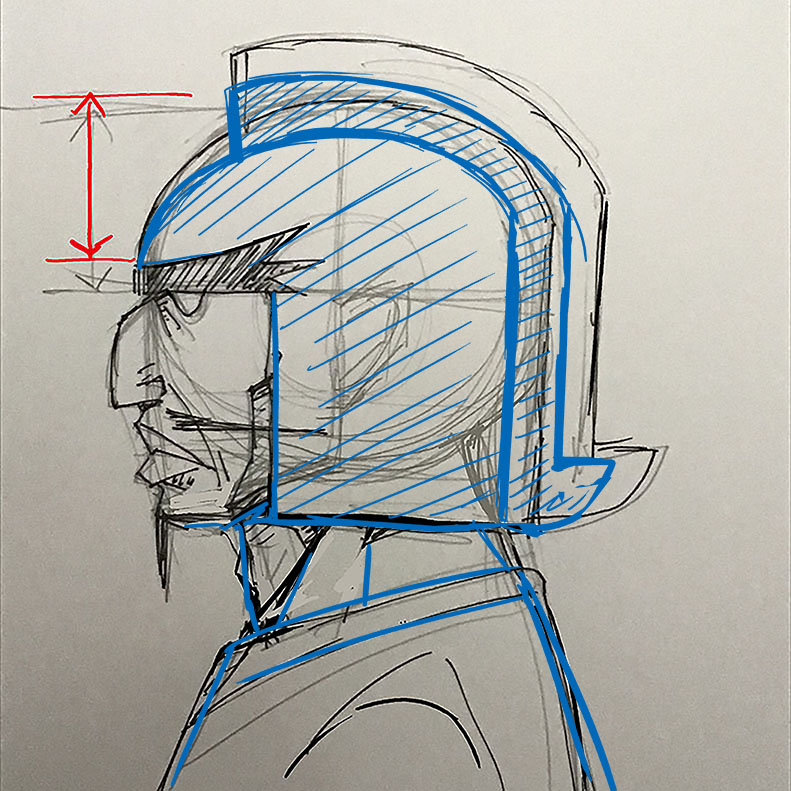 「今までのヴァンプは青い線で描いてましたね
ヘルメットの厚みやクッションを加味する」|くぼたまこと LINEスタンプも出してるよのイラスト