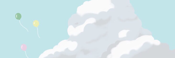 はなの 夏の空 入道雲 風船 夏 イラスト フリーヘッダー T Co Sbow8gl9dg Twitter