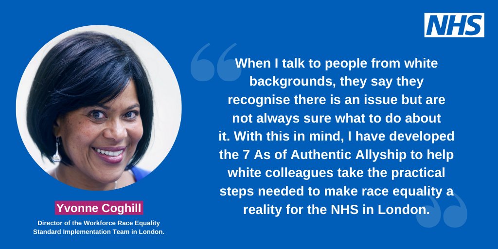 Ahead of the publication of our race equality strategy this September, @yvonnecoghill1 shares how all staff can help make race equality a reality for the NHS in London. Read Yvonne's blog ➡️ medium.com/@NHSEnglandLDN…