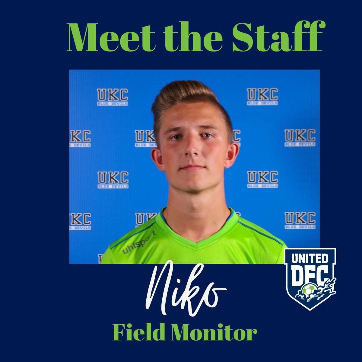 Meet Niko: Niko has coached for UDFC and CH Soccer clubs for a number of years. This summer, Niko works at Astral as a field monitor.