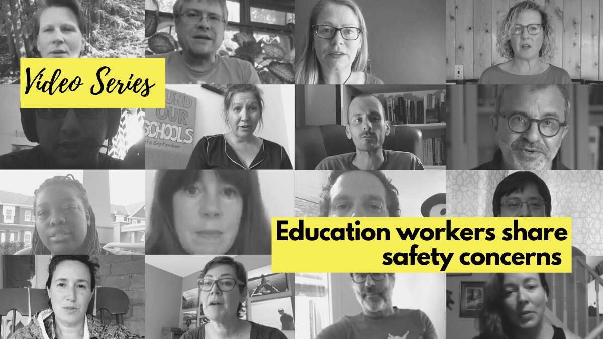 The Ford government has made it clear a  #SafeSeptember is not their priority. Listen as education workers explain why the current back-to-school plan is unsafe. Call Doug Ford and your MPP and let them know we demand a Safe September! #onted  #onpoli