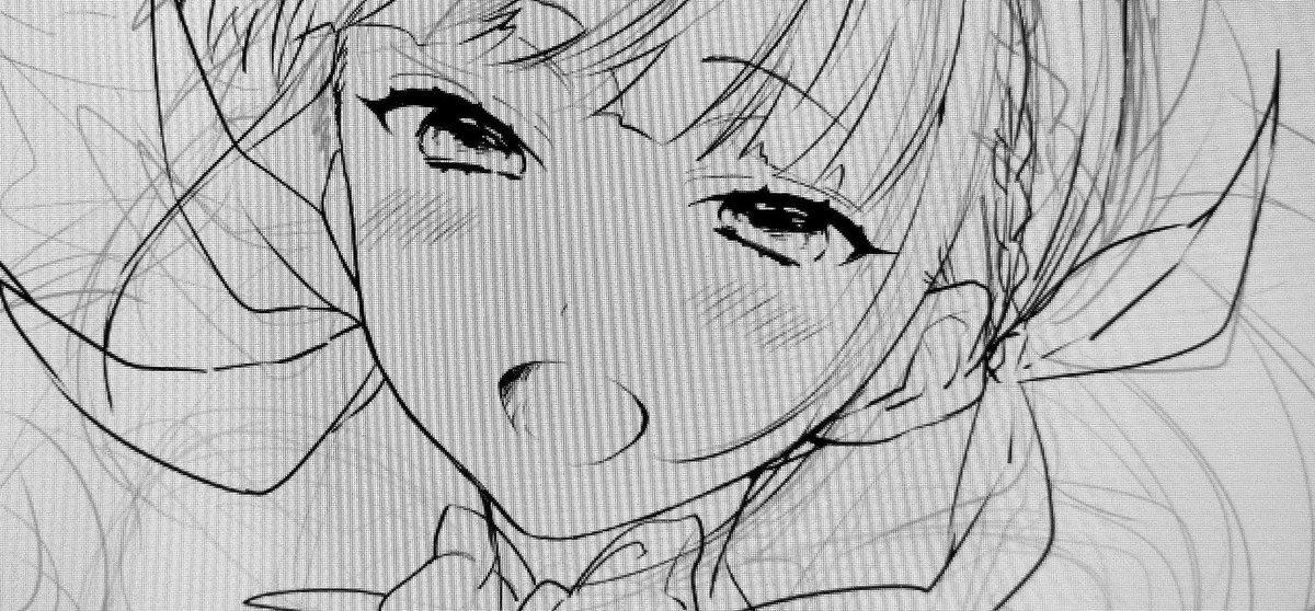 なんか可愛く描けてる気がして嬉しくなった おんなのこ描くの苦手すぎ侍 
