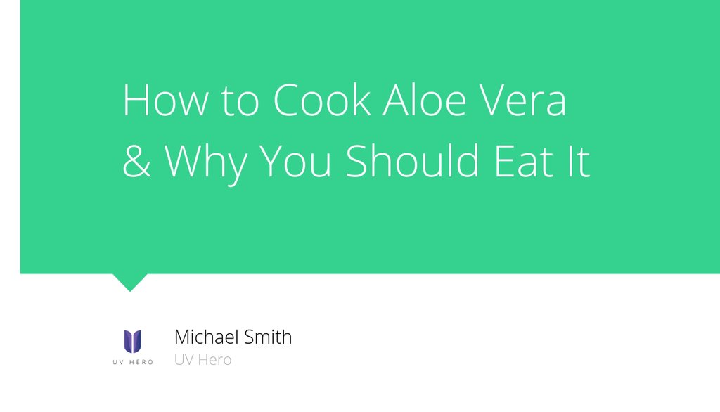 "There are many species available but some can be very bitter and others can be poisonous." lttr.ai/VA50 #cooking #aloevera