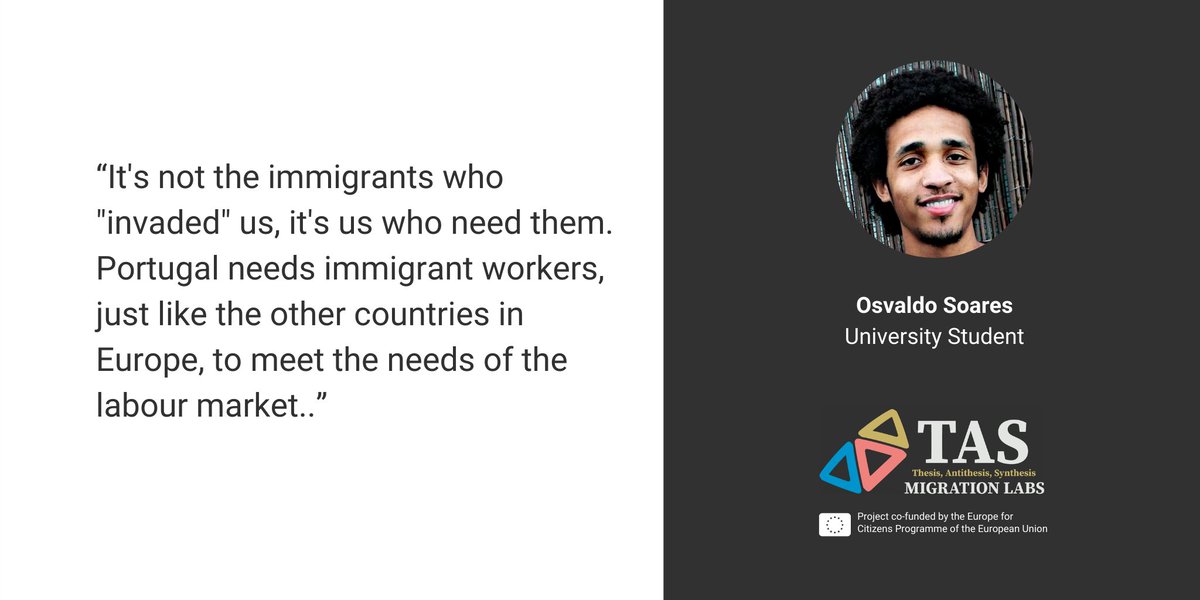 imvf's tweet photo. Osvaldo Soares, University Student
#TASmigrationLabs #EuropeForCitizens 🇪🇺 https://t.co/xviOJy7Xbg