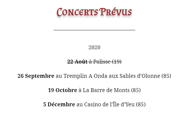 ⚠️CONCERT ANNULÉ⚠️
C'est avec regret que nous vous annonçons le retrait de Rue de la Forge au Festival des Forgerons en Corrèze. 
Nous espérons néanmoins pouvoir y aller pour une prochaine édition ! ⚔️
Les dates suivantes sont à ce jour maintenues, on vous attend nombreux ! 🤘🤘