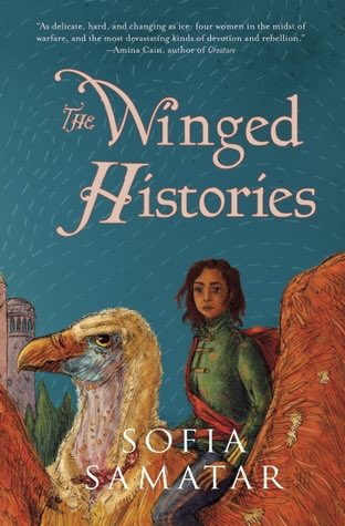 Winged Histories by  #SofiaSamatar set in beautiful Olondria (I wanna live there) about a soldier, a poet, a socialite and a scholar on different sides of the same war. When I say these women crank it up, I mean they CRANK IT UP. Tastes of female intellectual superiority mhmm 