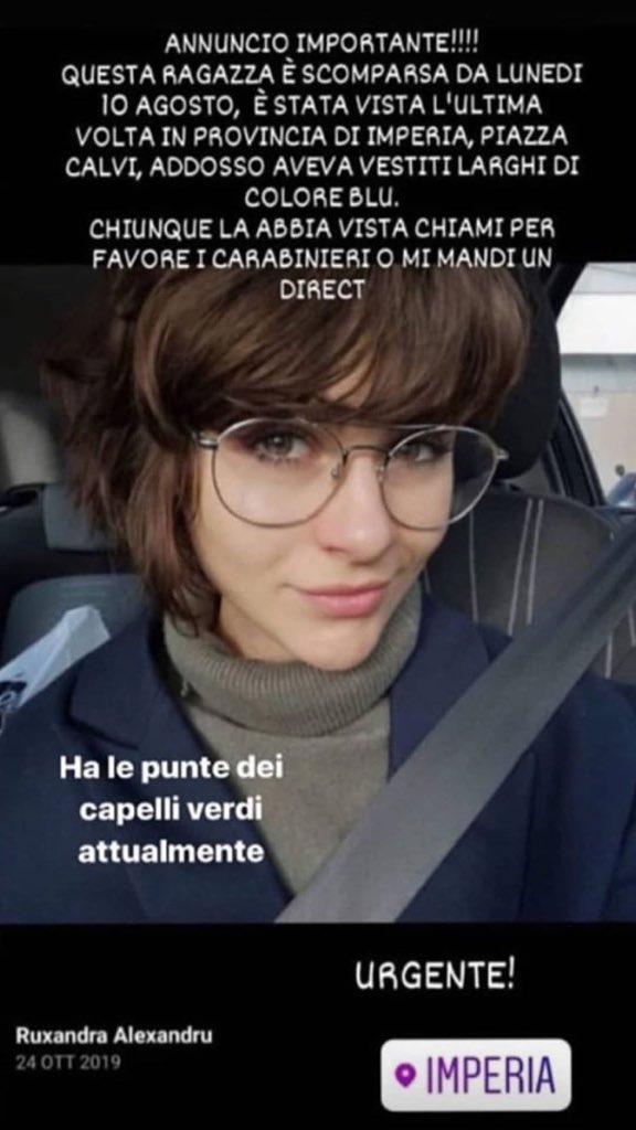 iwonteverlose's tweet photo. da lunedì non si sanno più notizie di questa ragazza, vi chiedo il favore di aiutarmi a far girare questa cosa e in caso qualcuno la veda in giro non esiti a mandarmi un messaggio privato. vi prego, aiutatemi https://t.co/jYfHCyCI4g