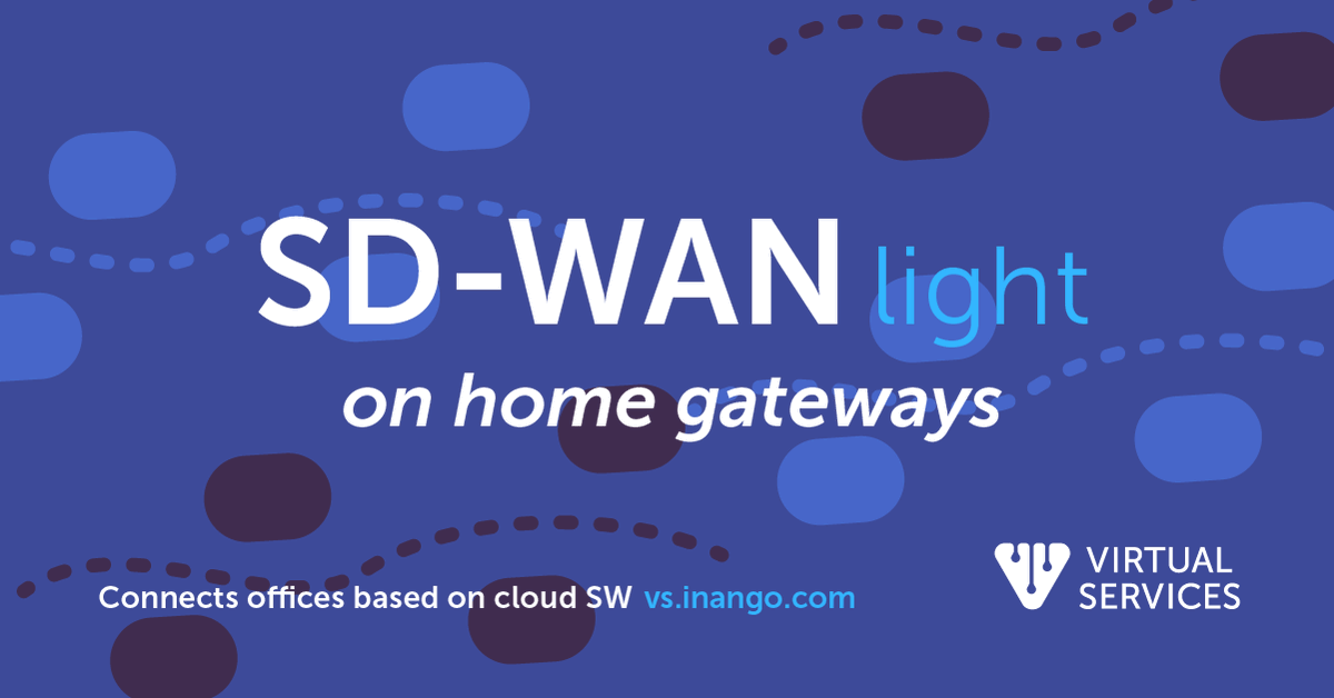 Inango_systems's tweet photo. #virtualservices #SDWAN #pseudoLAN
Check out how to offer SD-WAN type services using low cost residential gateways and Inango's Virtual Services pseudoLAN software service https://t.co/9vSrou3Fn3