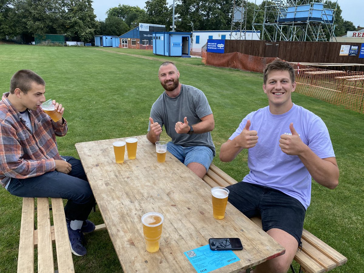 BedfordBluesRFC's tweet photo. 🍻 Don’t forget, the #BluesBeerGarden is back open again this weekend! 

🎫 Tickets are available online for our first live music performance of the Summer - @JoeBygraves joins us this Friday. 

➡️ https://t.co/Dxz1vU00Cp

#BluesFamily #differentshadeofblue https://t.co/t0uIf617fK
