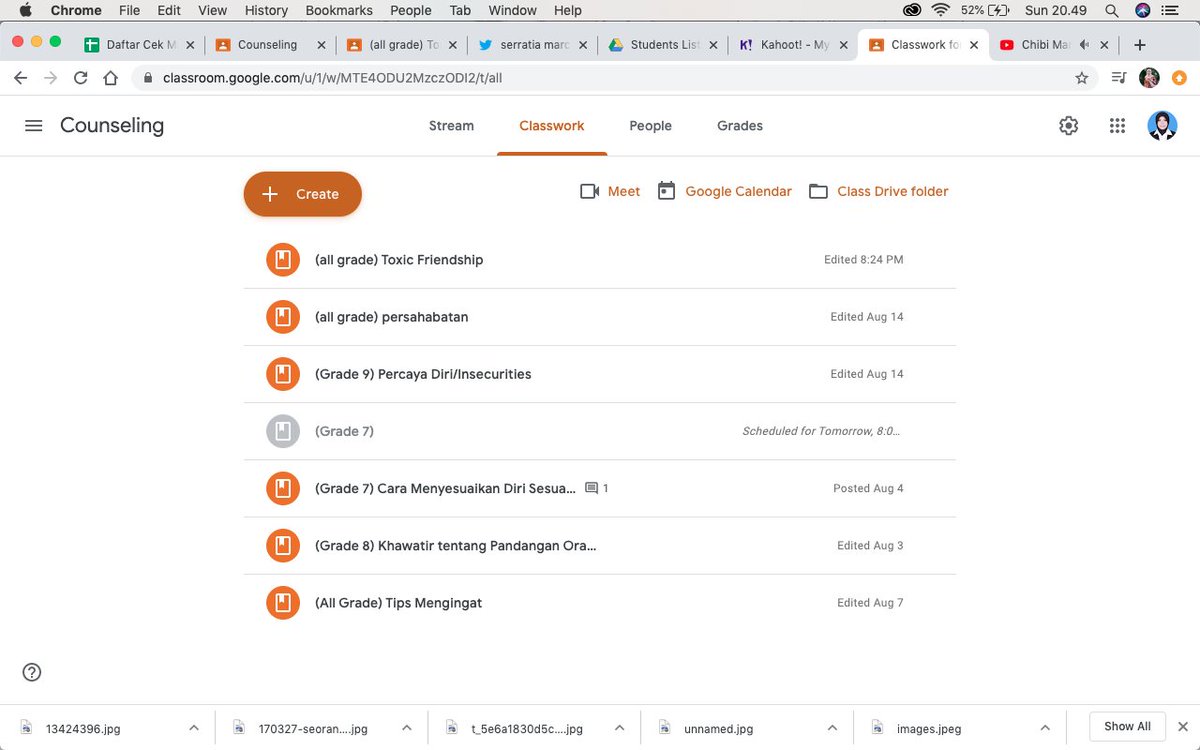 5. google classroommungkin udah banyak sih yaa yang pake ini. dan mungkin beberapa sekolah udah punya e-learning yang lebih bagus dari ini. tapi gpp aku share aja wkwk. aku pake ini buat share materi. bisa kasih tugas dengan deadline, dan bisa kasih nilai juga. ada kuis juga.