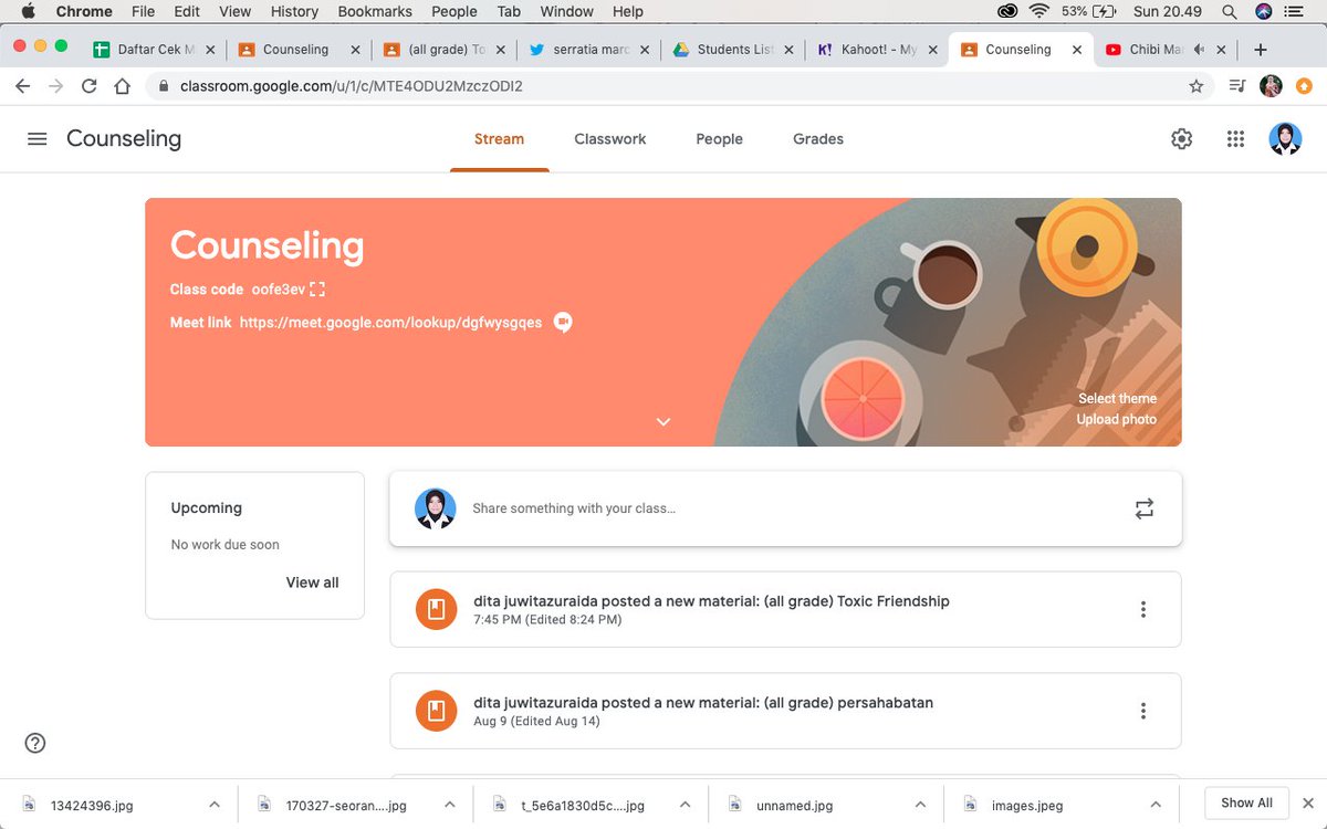 5. google classroommungkin udah banyak sih yaa yang pake ini. dan mungkin beberapa sekolah udah punya e-learning yang lebih bagus dari ini. tapi gpp aku share aja wkwk. aku pake ini buat share materi. bisa kasih tugas dengan deadline, dan bisa kasih nilai juga. ada kuis juga.