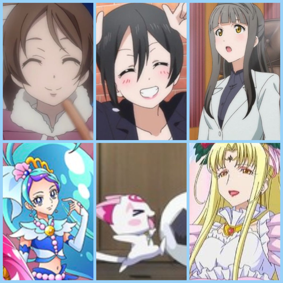 レモネード 同じ声優でキャラ二人晒せ Lovelive Precure Lovelive Sunshine ラブライブ とサンシャインの母 妹でプリキュアをまとめました 穂乃果の母 キュアマーメイド にこの母 ハミィ ことりの母 アフロディテ 雪穂 パフ 真姫の母 はなの祖母 千歌の