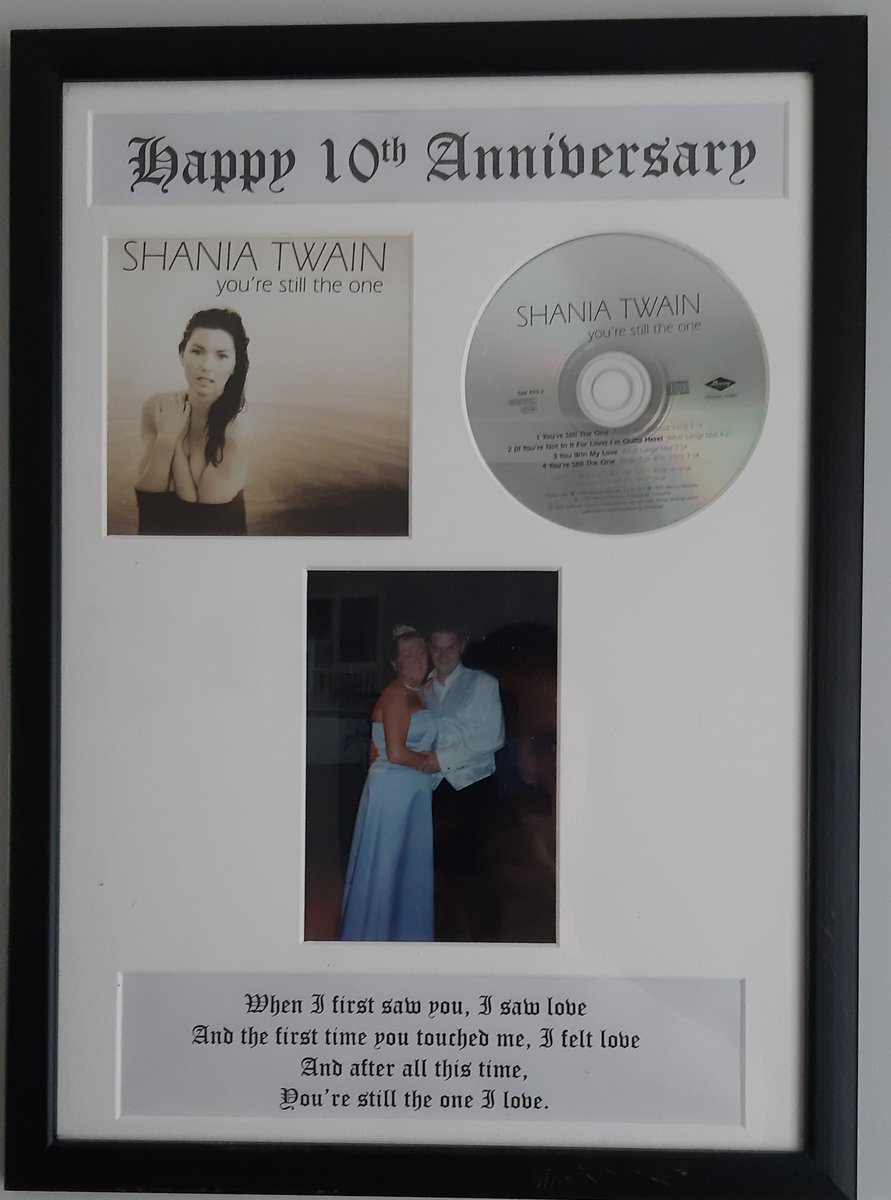ukscouse76's tweet photo. Hi @ShaniaTwain hope you're good in these crazy times. We had yr song as our wedding song in 27/08/04.I made this pic for our 10th anniversary but was hoping you could do a short happy anniversary vid for her to cheer her we've been in lockdown for mnths also her 50th bday in Oct https://t.co/oF3vDVi1vO