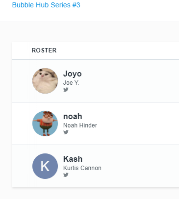BubbleHubRL's tweet photo. Bubble Hub series #3!
Make sure to get signed up before 11.59pm cest tonight!

Group stage is tomorrow(Tuesday) at 8pm cest.
Single elimination is Friday at 8pm cest.

Signup: https://t.co/c9bRLgjiWl

Will anyone be able to take 1st seed away from these guys? https://t.co/HvUOVT3JoT