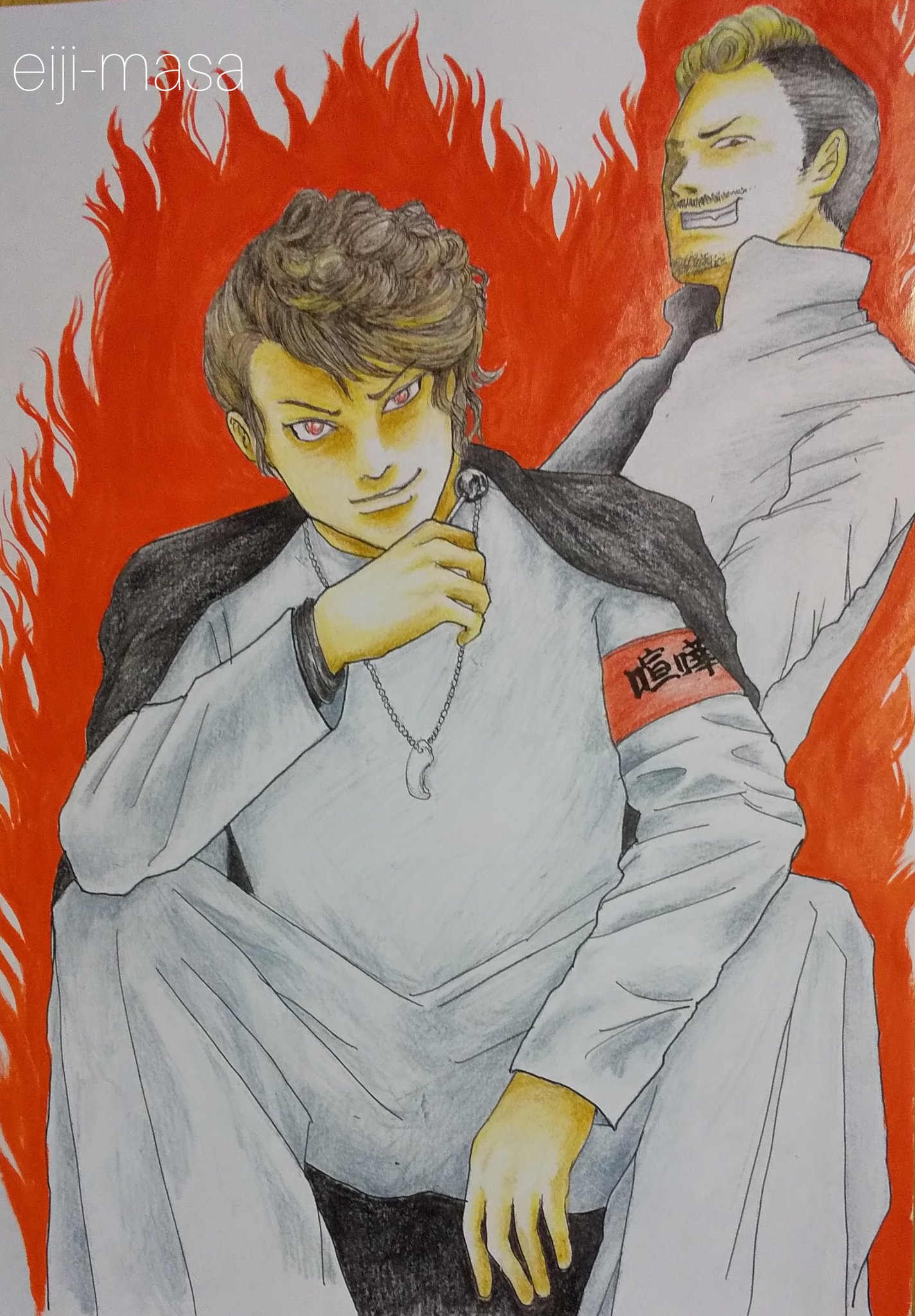 ぶち Eiji Masa イラスト イラスト好きと繋がりたい Illustration 妄想 ハイロー High Low The Worst High Low 鬼邪高 ヤスキヨ 妄想 ライブハウス鬼邪高フェス ヤスキヨ一派で 氣志團の 喧嘩上等 Amp One Nightcarnival T Co