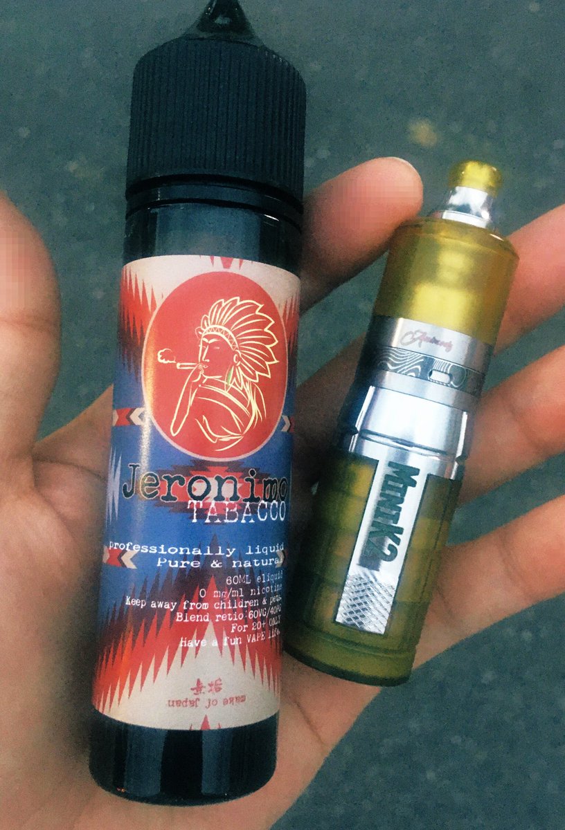 kevinvapes1's tweet photo. 夕涼み中
このセットアップ、旨い。
#69liquid #jeronimo
#bastardrta
#ciphermods https://t.co/woS4MM18jG