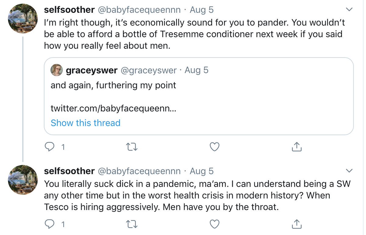 A thread of disgusting things radical feminists have said about sex workers