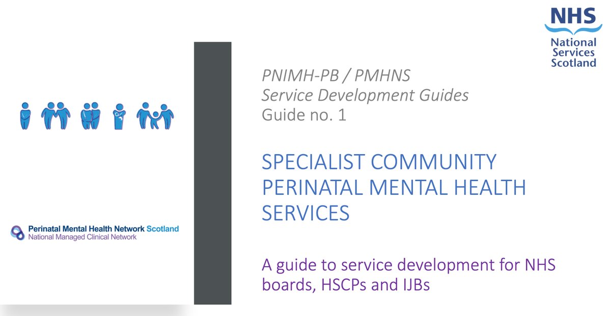 Excited to lauch our two new  #perinatalservicedevelopmentguides for community perinatal mental health teams pmhn.scot.nhs.uk/wp-content/upl…