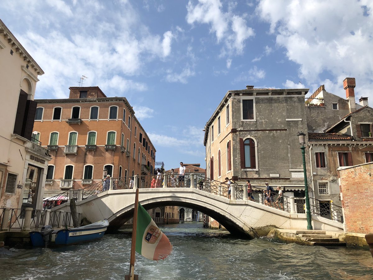 Smaller canal on way to Canareggio where we walked yesterday.