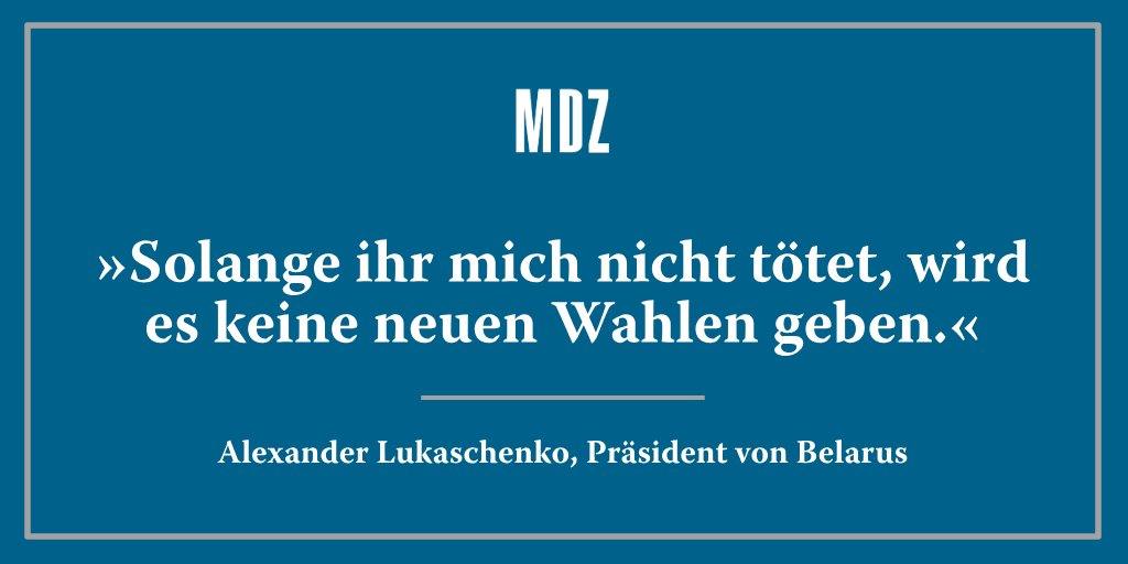 Der belarussische Präsident Alexander #Lukaschenko ist heute vor die Mitarbeiter der Minsker Fabrik für Radschlepper getreten. Auf die Forderung der Menge nach neuen, fairen Wahlen gab er schließlich eine unmissverständliche Antwort.