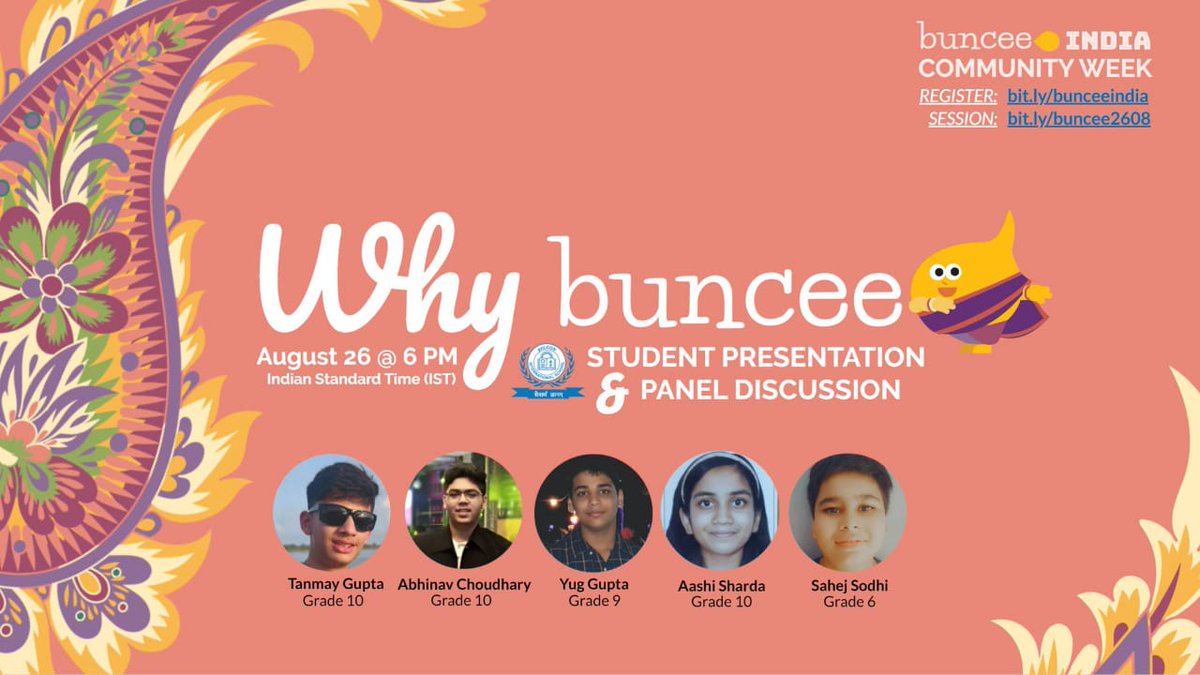 sodhisumedha's tweet photo. Fostering student agency to be owners of learning is important for a sustainable education. Come and join me and listen straight from my students how @buncee has inculcated 21st century skills in them #Buncee India week. Please do register at https://t.co/pAyrzM3cdr https://t.co/MMrdNcWPmr