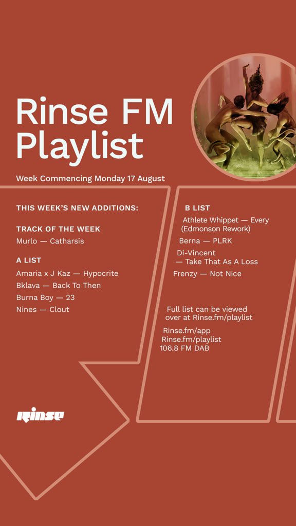 Great people at <a href="/RinseFM/">Rinse FM</a> showing love ‘Not Nice’ prod by <a href="/laurenralphondb/">L`r</a> has been added to their playlist this week! 

🏢🚲 Council Estate EP OUT NOW:
smarturl.it/councilestatee…