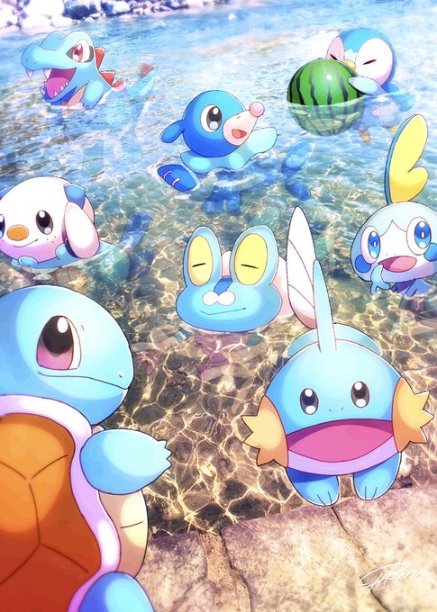 「piplup squirtle」Fan Art(Latest)