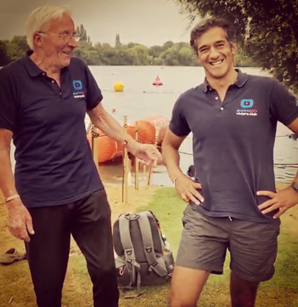 SwimLabUK's tweet photo. The John and Sal Swim Tips Show resumes tonight @sheppertonswim Theatre from 4pm. Top swim tips from 2 club swimmers of the 40s to 90s #OpenwaterSwimcoaching #SwimStrategy #GlimpsesOfSwimGlory #outdoorswimming #TheStoics #salimswimlab #kitkatswimklub https://t.co/TGLtsdfPNe
