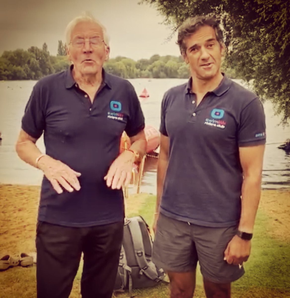 SwimLabUK's tweet photo. The John and Sal Swim Tips Show resumes tonight @sheppertonswim Theatre from 4pm. Top swim tips from 2 club swimmers of the 40s to 90s #OpenwaterSwimcoaching #SwimStrategy #GlimpsesOfSwimGlory #outdoorswimming #TheStoics #salimswimlab #kitkatswimklub https://t.co/TGLtsdfPNe