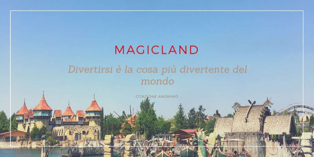 barbaraetwins's tweet photo. Volete divertirvi a pochi passi da Roma? Vi suggerisco il parco divertimenti MAGICLAND
https://t.co/D206GnIOez 
.
@MagiclandParco #MAGICLAND_2020 #mymagicland 
#ilparcodivertimentidellacapitale #barbaraloveroma https://t.co/mB6eK9rjg6