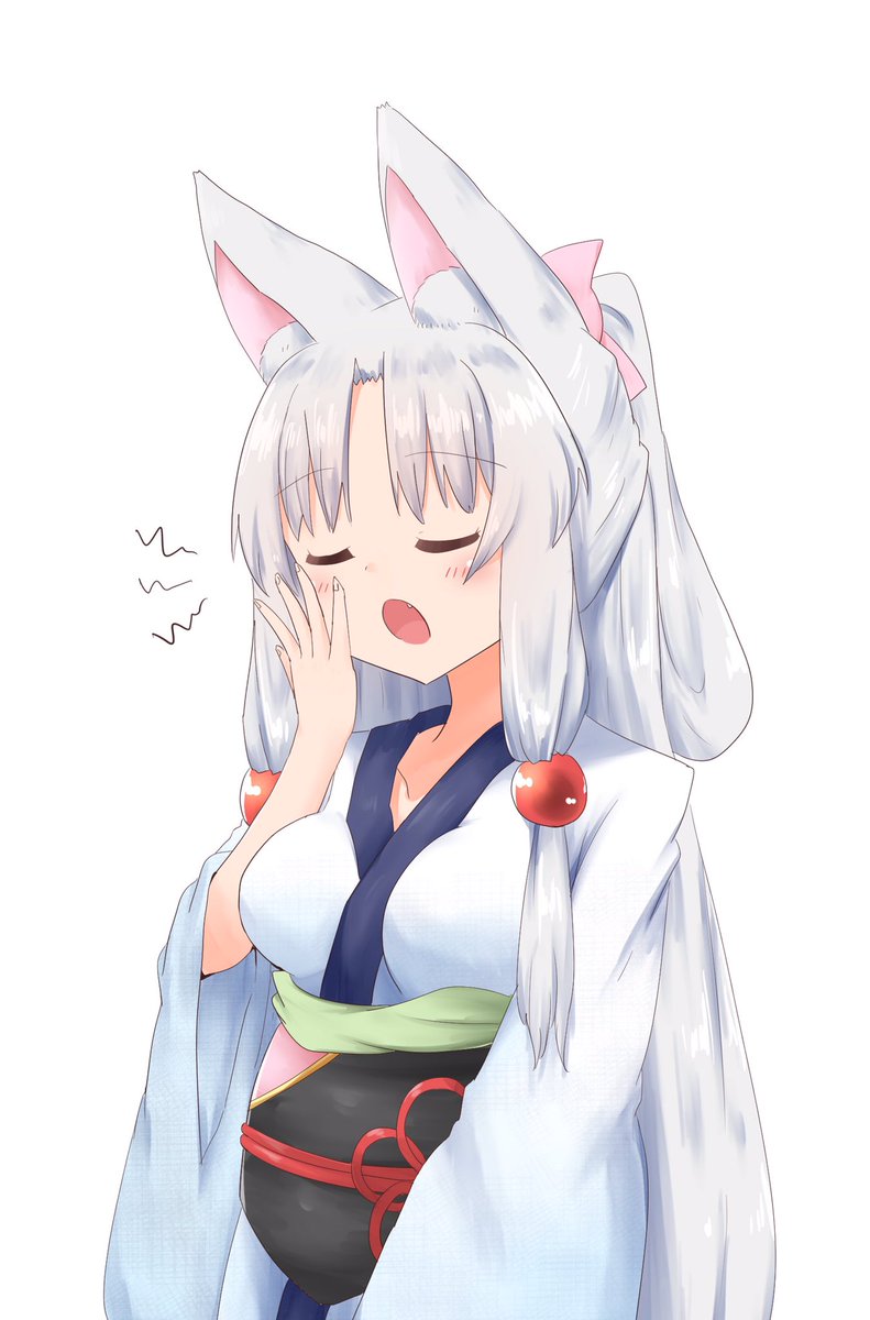「292/2310
あくびをするイタコ姉さま 」|カメローのイラスト