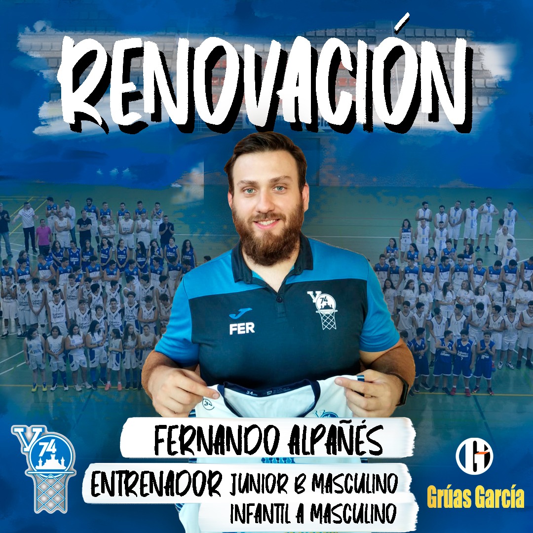 V74Villena's tweet photo. ❗❗ Fernando RENOVADO❗❗
Equipos:

Junior masculino B ✅
Infantil masculino A ✅

Fernando, jugador, entrenador y directivo de nuestro club, seguirá ejerciendo como entrenador para la próxima campaña 20/21. 

¡¡ Mucho ánimo Fernando !! 🏀👏 @Feferovic https://t.co/h1WUUpPBBE