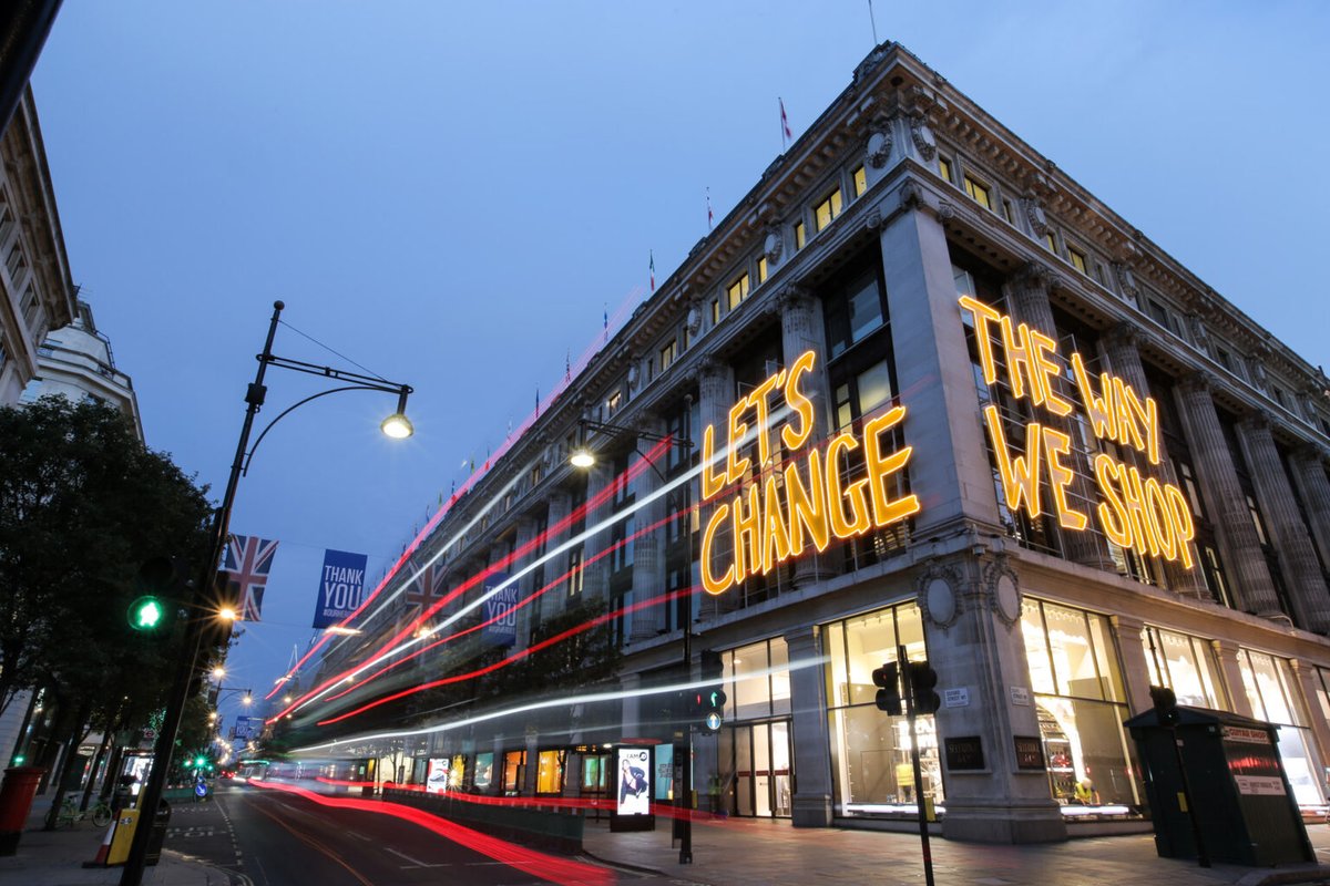 backlash_create's tweet photo. Selfridges launches new sustainable retail campaign. Retail and events are notorious offenders and need to do a lot more to become sustainable - We offer zero impact solutions from production, logistics through to disposal

https://t.co/qgKvhwCk91

#Retail #Experiential https://t.co/BtO5cE5dr7