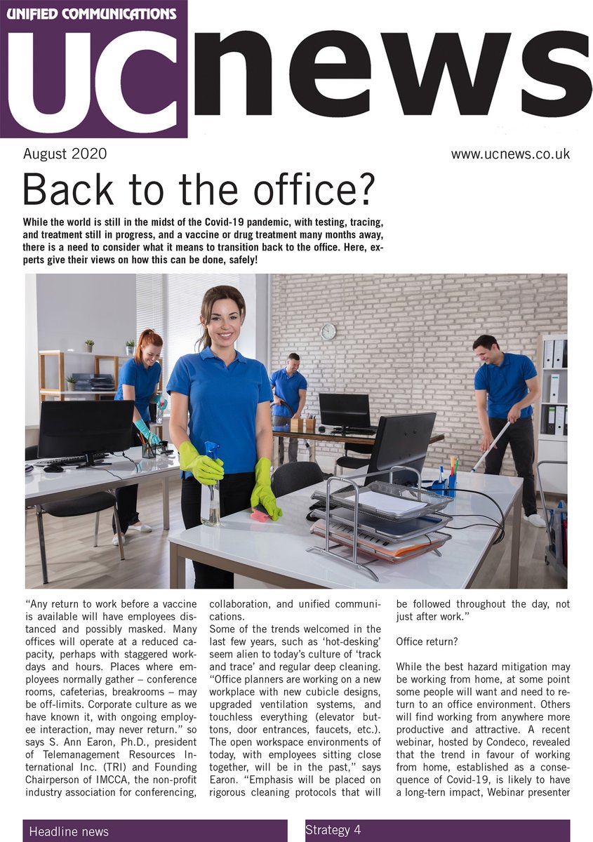 UC News August 2020 Issue.

Verizon takeover of BlueJeans

Maverick duo moves to Collabtech 

Could Facebook Terragraph replace conventional broadband?

Read the full issue: bit.ly/3fXVqxi

#UC #NewNormal #WFH