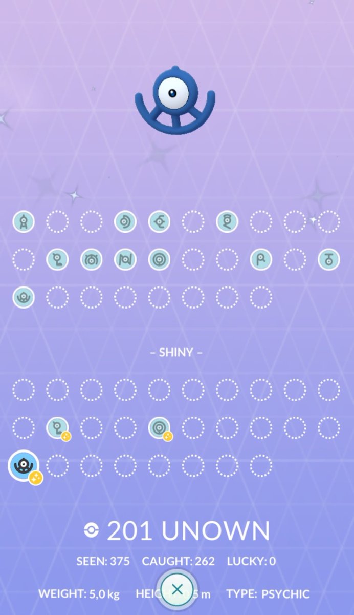 paulinaa955's tweet photo. #shinyunown from #UltraWeek and #PokemonGOFest2020
#shinyunownL #shinyunownU #shinyunownO https://t.co/qWjB0yecEG