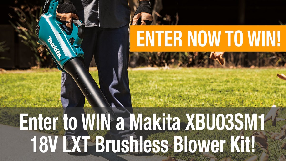OpeReviews's tweet photo. Enter our latest #giveaway! Win the @MakitaTools 18V #blower kit with battery and charger. Multiple ways to enter.  https://t.co/w5zYwtKXoU

#tools #makita #ope #landscaping #lawncare #leafblower #ptrmak20 #makitatools https://t.co/uTYcOmfPuU