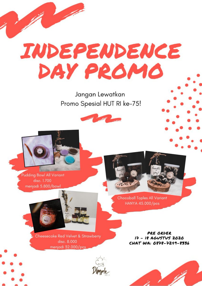 Jangan sampai ketinggalan PROMO SPESIAL #HUT75RI 🇲🇨
.
Selamat Hari Kemerdekaan Indonesia yg ke-75!! Dirgahayu Indonesiaku❤
#DirgahayuIndonesia