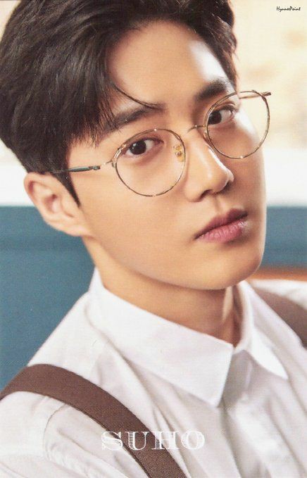 Junmyeon wears glasses, a thread:
