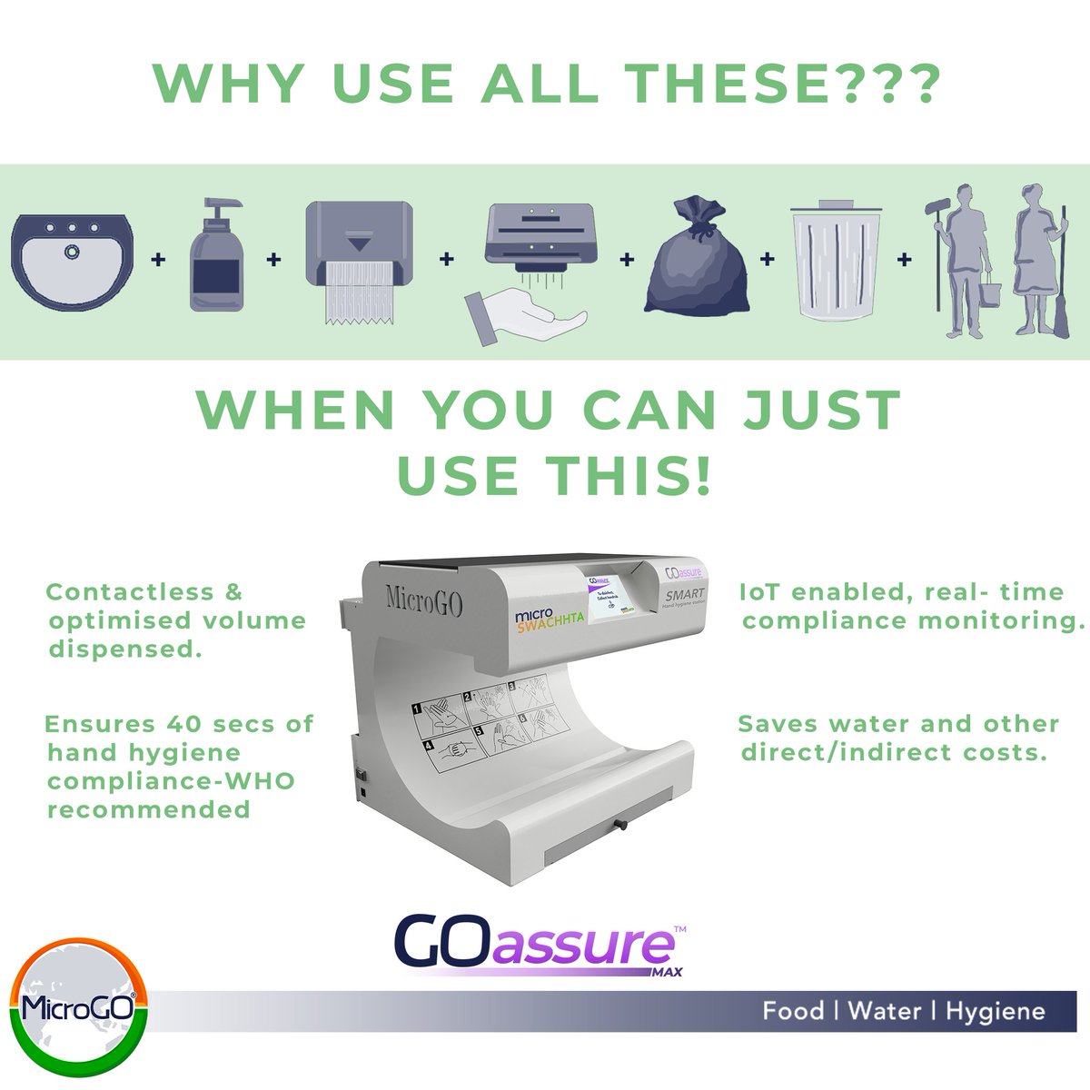BIRAC_2012's tweet photo. #FastTrackInitiative: @BIRAC_2012 supported #GOassure developed by @Micro_GO is India's 1st Smart Hygiene Station.
@drharshvardhan @DBTIndia @RenuSwarup @makeinindia
#AtmaNirbharBharat https://t.co/zn3KttQMej